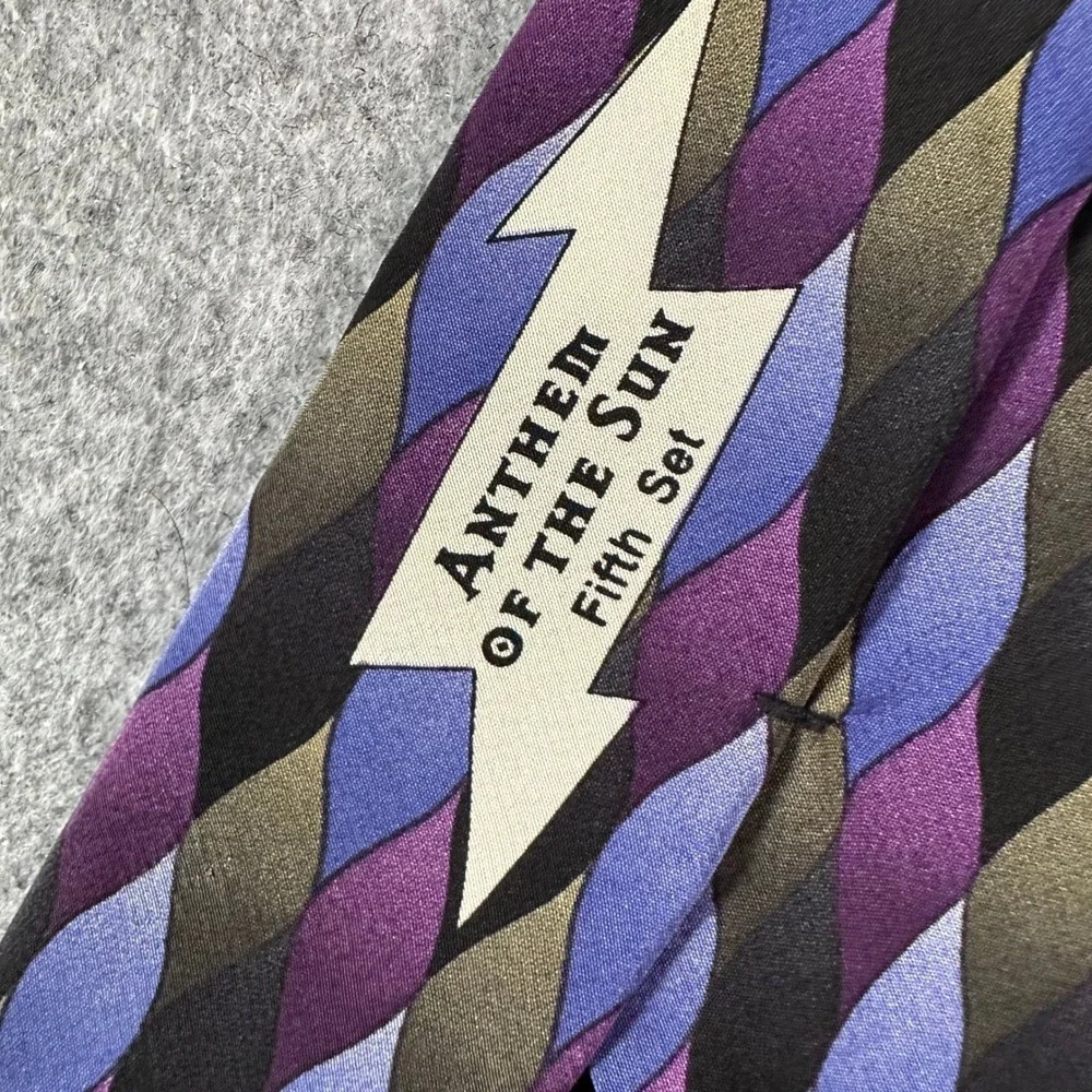 Grateful Dead Necktie OS Purple Mens Anthem of the Sun Fifth Set Silk